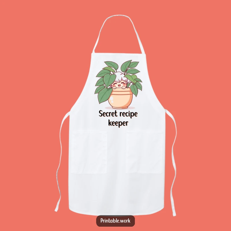 Funny Kitchen Prankster Apron: Playful Character for Cooking Funny Gift
