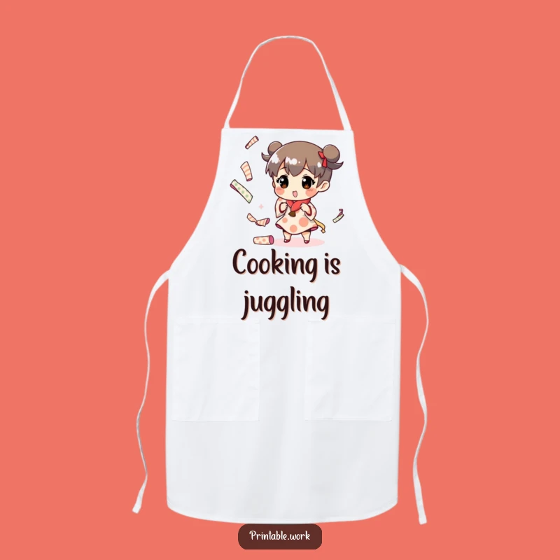 Funny Paper Juggling Apron: Protect Your Clothes with Creative Cheer