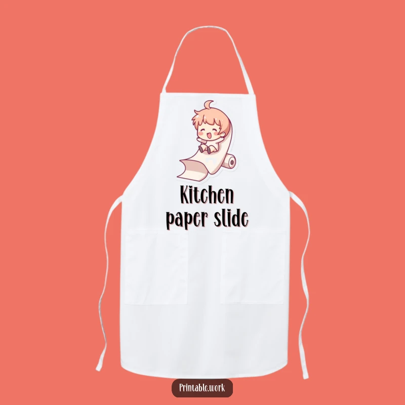 Funny Paper Slide Apron - Hilarious Kitchen Fun for Chefs