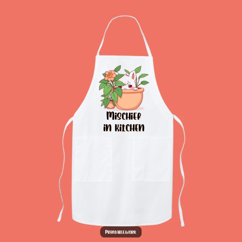 Funny Hidden Plant Apron: Kitchen Fun with a Mischievous Twist