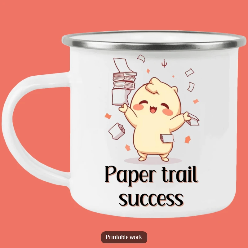 Durable Funny Playful Kawaii Juggling Paper Camping Mug - Adventure Ready Gift