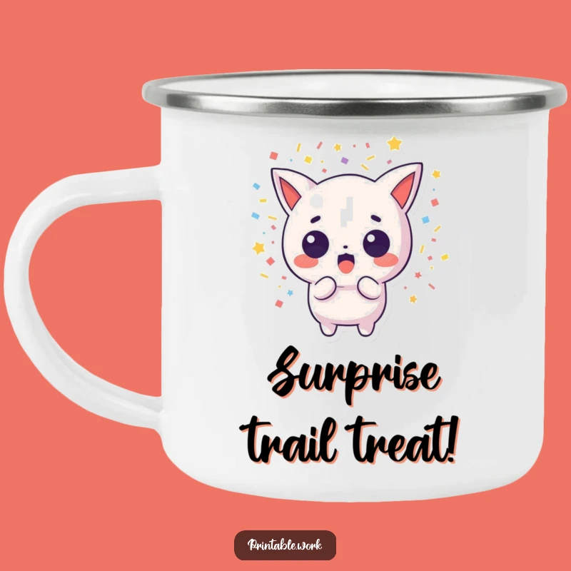 Durable Funny Surprise Kawaii Confetti Camping Mug - Adventure Ready Gift