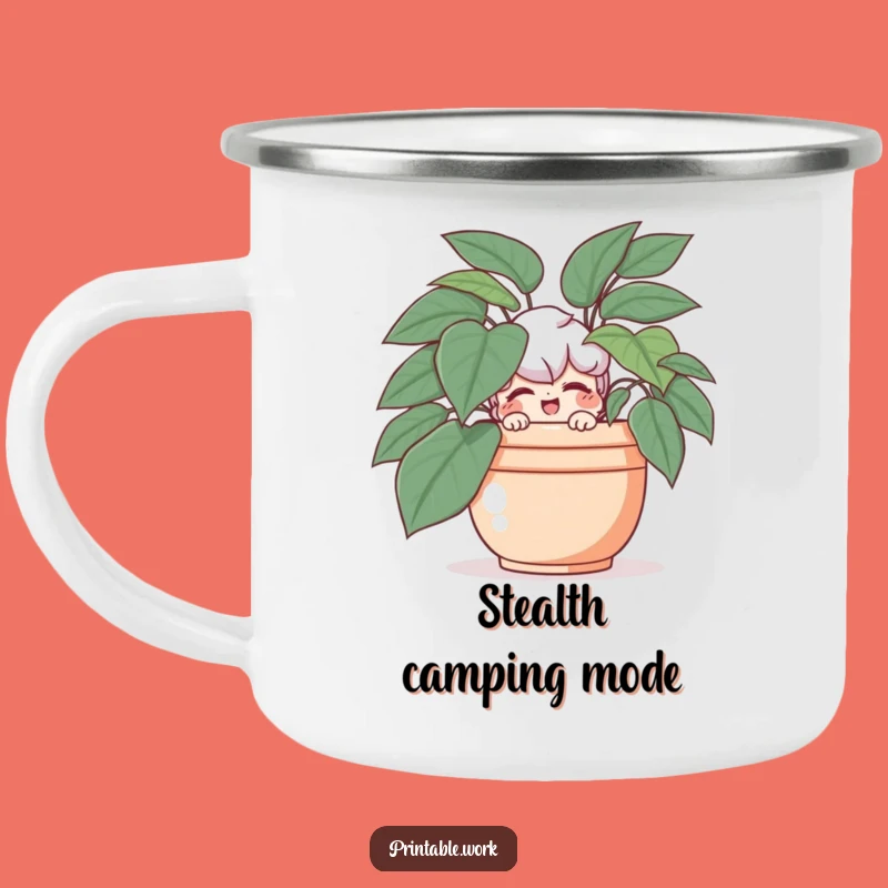 Funny Campfire Companion Mug: Playful Character for Outdoor Funny Gift