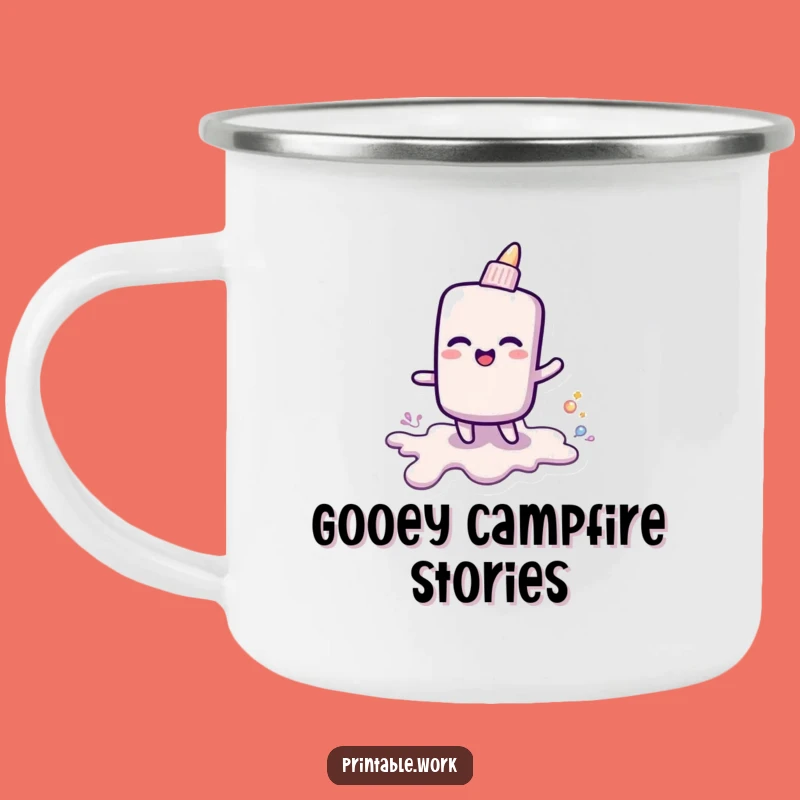 Funny Glue Stick Goo Camping Mug: Creative Adventures Await