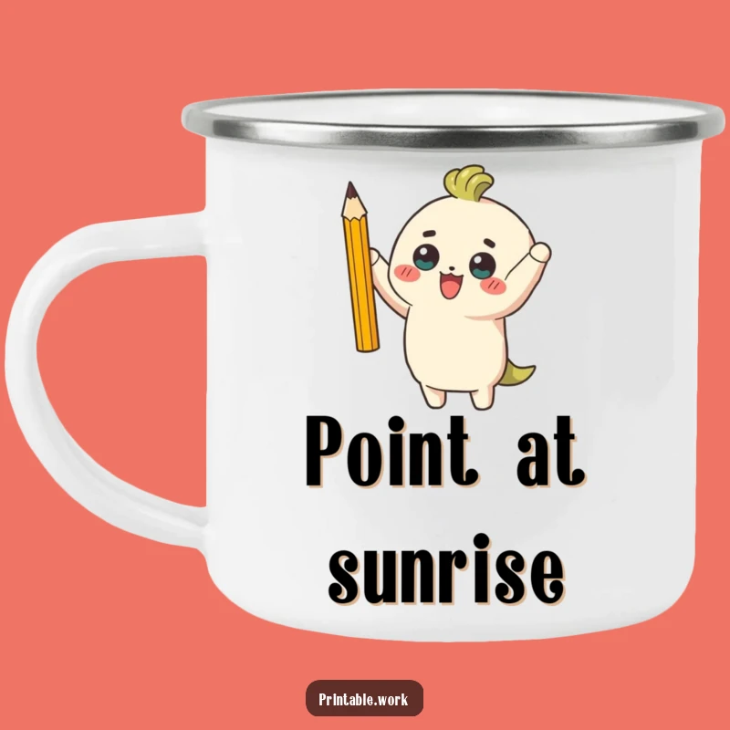 Funny Pencil Adventure Mug: Sip Your Success on Every Trail