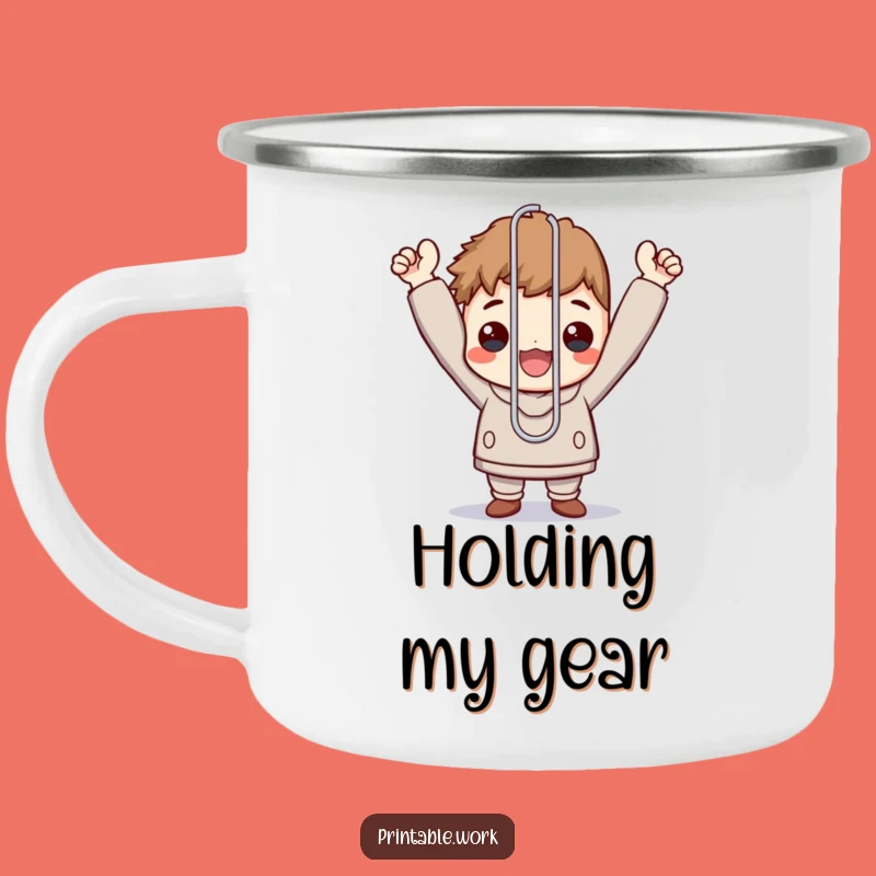Funny Trailblazer Mug: Paperclip Hero for Outdoor Funny Gift