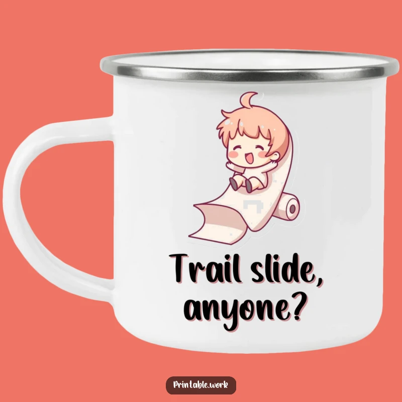 Funny Paper Slide Camping Mug - Outdoor Humor Adventure Gift