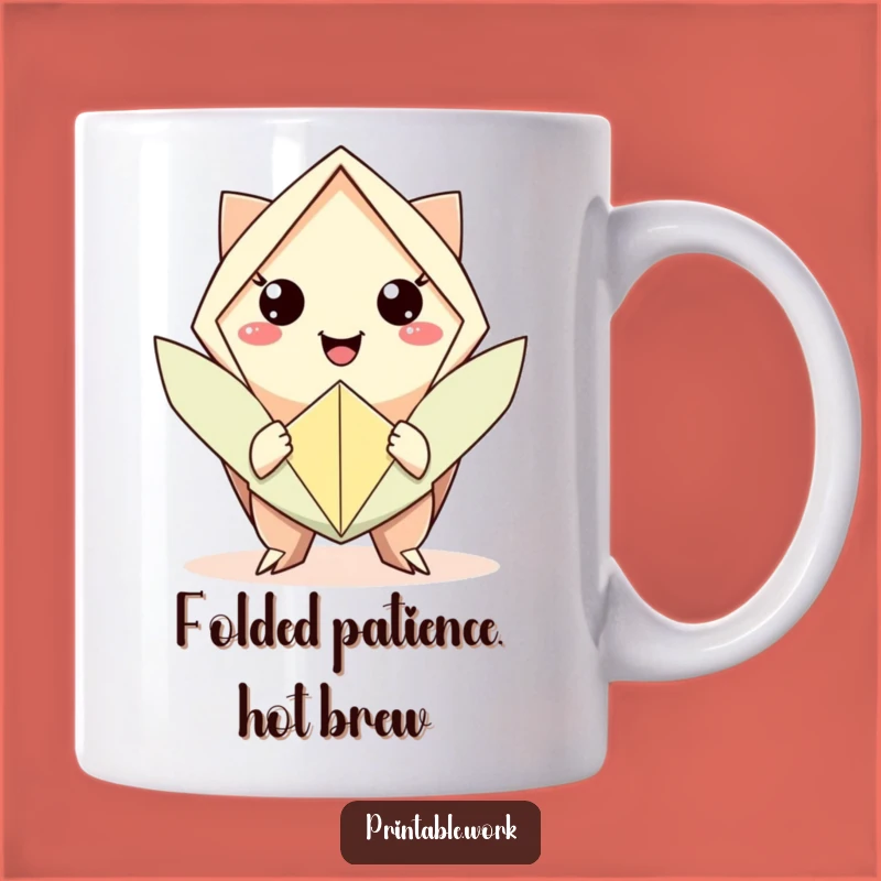 Funny Origami Smile Mug: A Delightful Gift for Paper Art Lovers