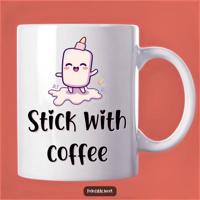 Funny Glue Stick Goo Mug: Cheerful Gift for Creative Minds