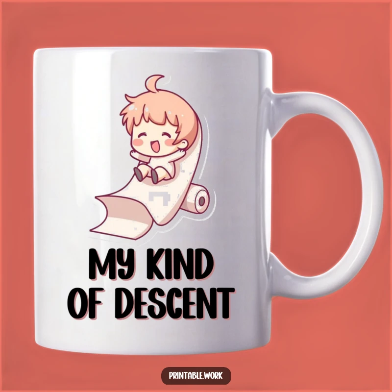 Funny Paper Slide Mug - Hilarious Office Humor Gift for Colleagues