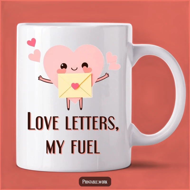 Funny Hugging Heart Mug: Send Love with this Adorable Character Mug Gift