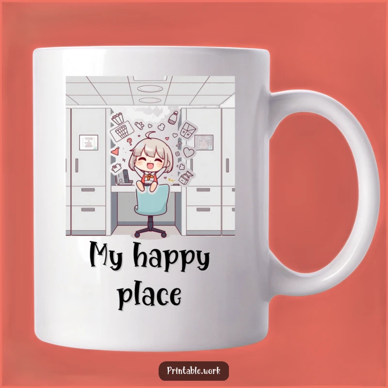 Funny Cubicle Decorator Mug - Hilarious Office Art Lover Gift Idea