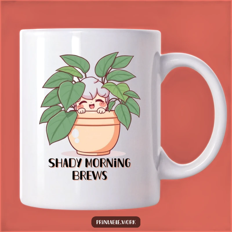 Funny Peek-a-Boo Mug: Playful Character Hiding for a Delightful Funny Gift