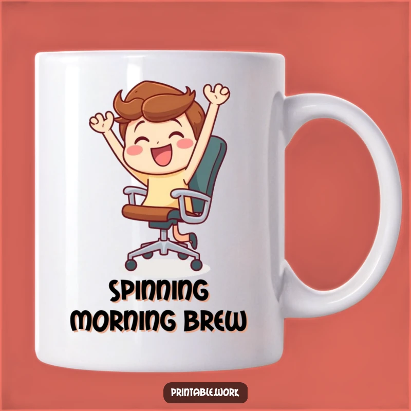 Funny Office Chair Dance Mug: Celebrate Joyful Moments with This Hilarious Gift