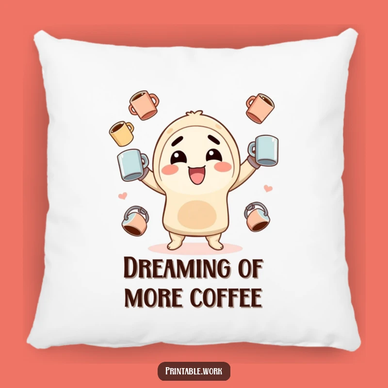 Cozy Funny Kawaii Juggling Pillow - Cute Character Comfort Gift