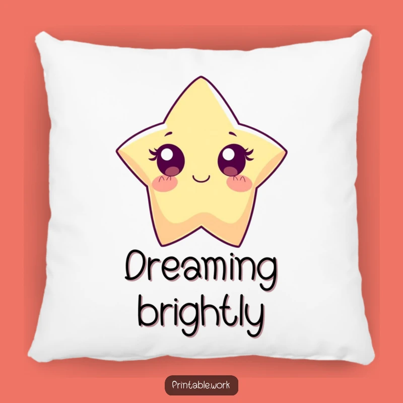 Funny Paper Star Pillow: Cozy Comfort with Bright Sparkling Charm