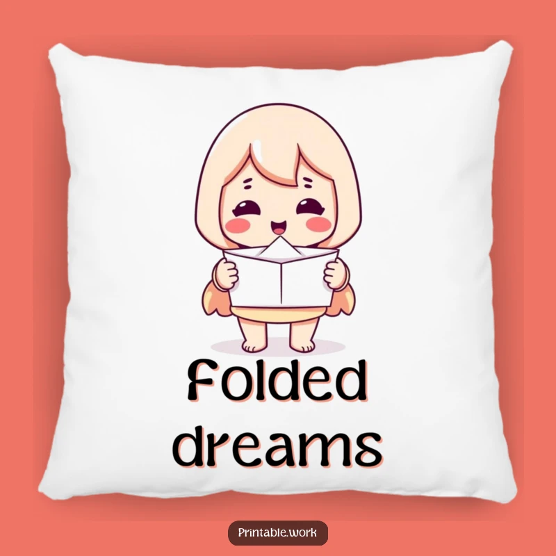 Funny Printer Pillow: Perfect paper, a soft and humorous comfort for the neat enthusiast.