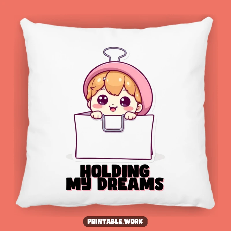 Funny Binder Clip Pillow: Cozy Office Decor, Soft & Hilarious, Perfect Funny Gift