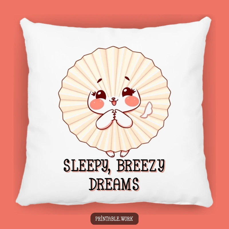 Funny Paper Fan Pillow: Cozy Up with Playful Fluttering Charm