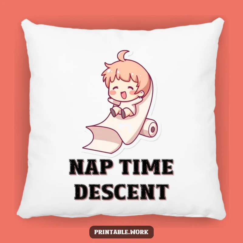 Funny Paper Slide Pillow - Comfy and Hilarious Decor Accent