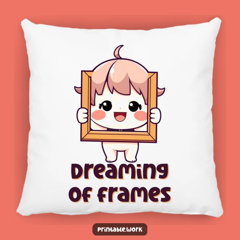 Funny Picture Frame Pillow - Cozy Accent for Happy Spaces