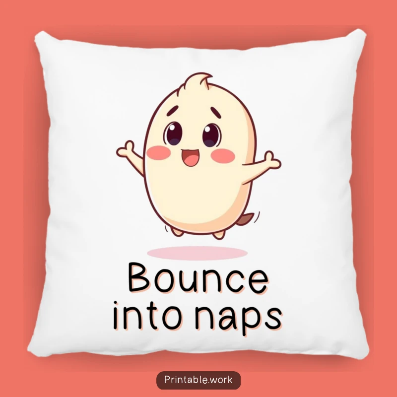 Funny Stamp Bounce Pillow: Cozy Comfort for Joyful Moments