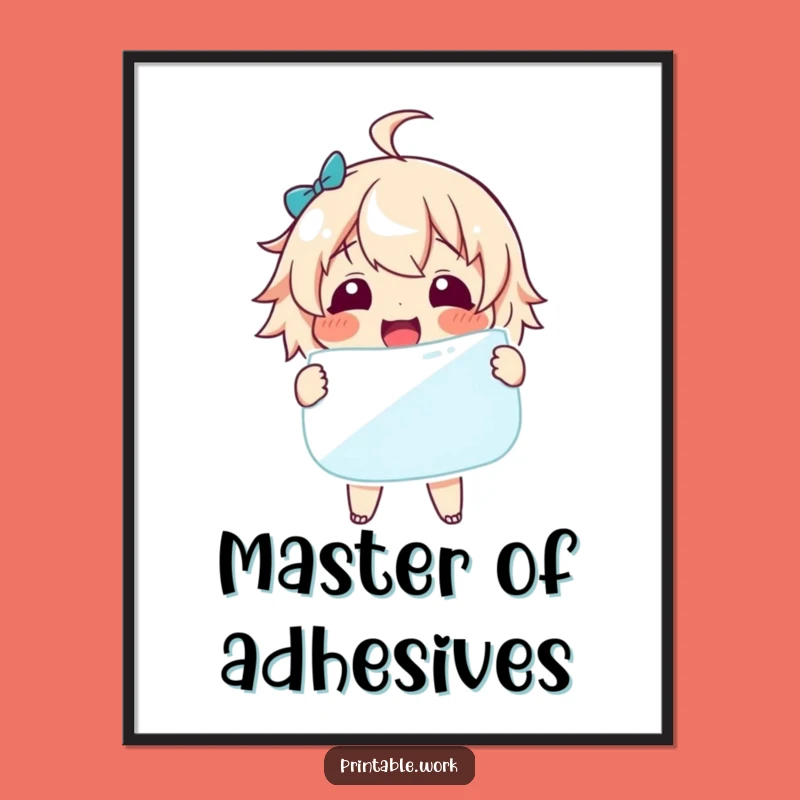 Funny Delighted Sticker Digital Art: Instant Joyful Character Download