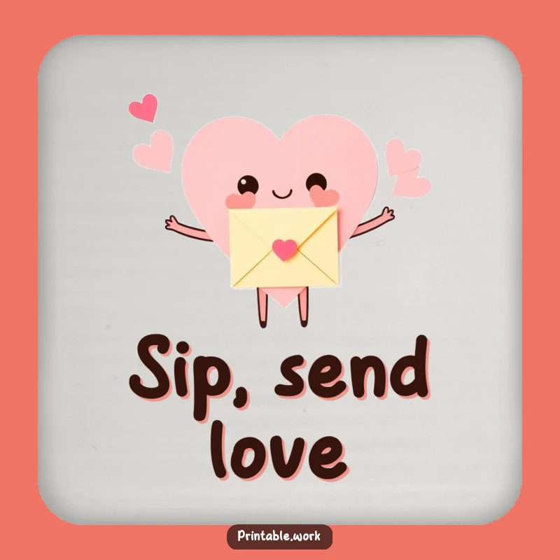 Funny Hugging Heart Coaster Set: Protect Surfaces with this Adorable Drink Accessory