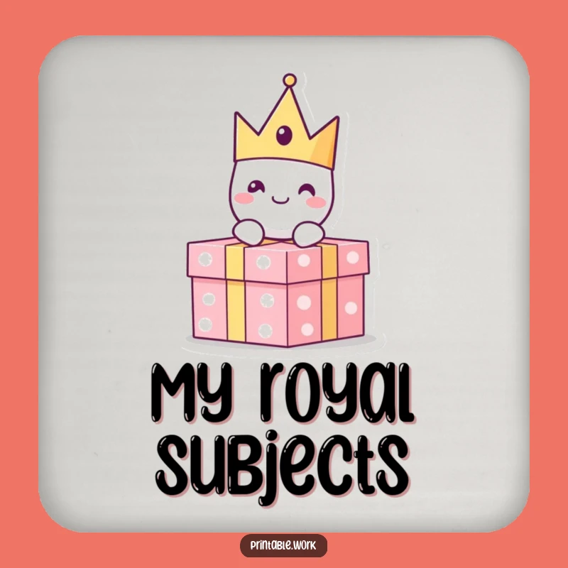 Funny Paper Crown Drink Coaster: Protect Surfaces with Regal Charm Gift