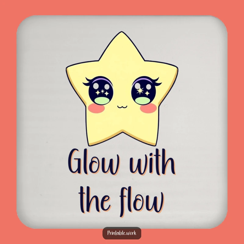 Funny Sparkle Star Coaster Set: Protect Surfaces with this Hilarious and Bright Drink Accessory