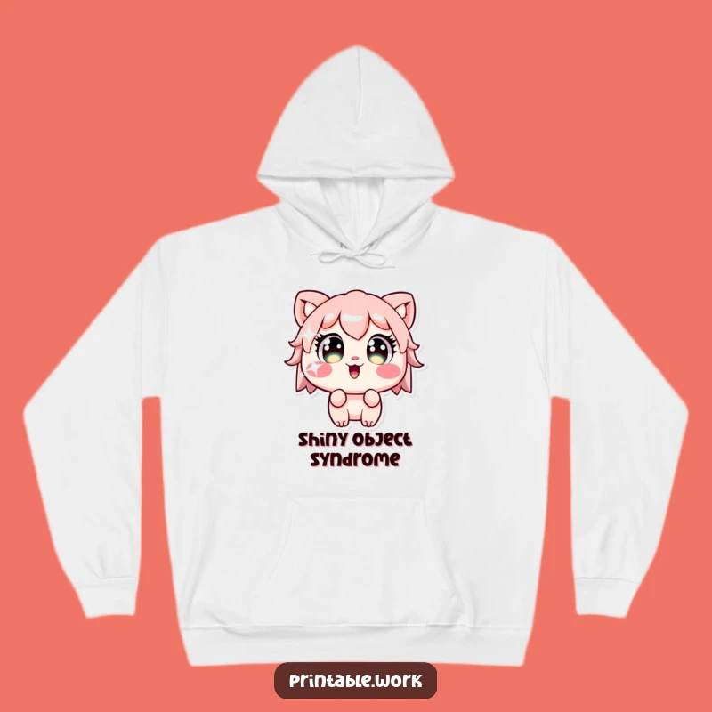 Cozy Funny Kawaii Sticker Stare Hoodie - Wrapped in Wonder!