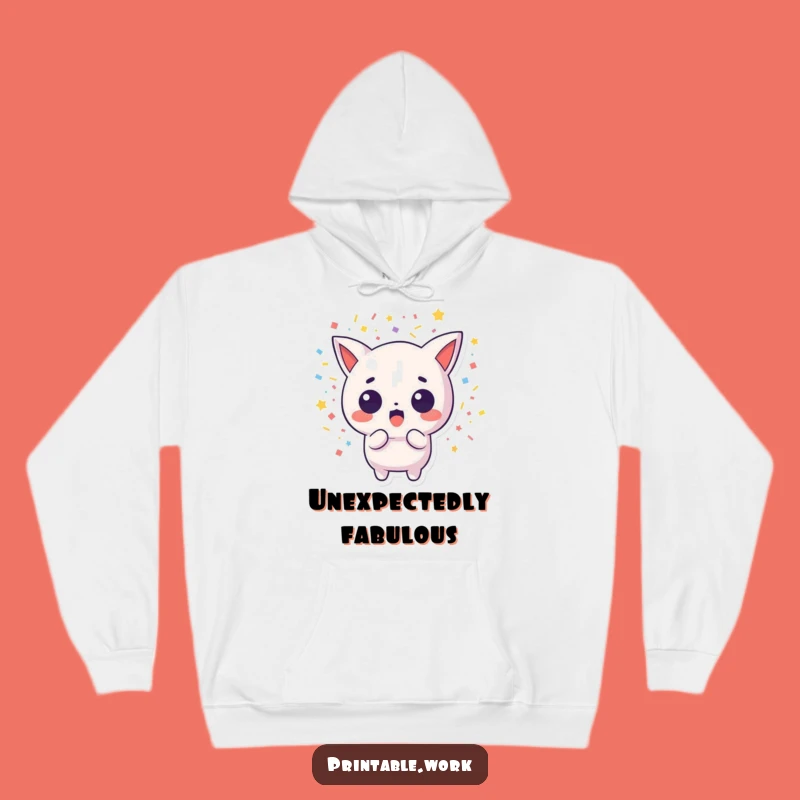 Cozy Funny Surprise Kawaii Confetti Hoodie - Warm & Hilarious Gift Idea