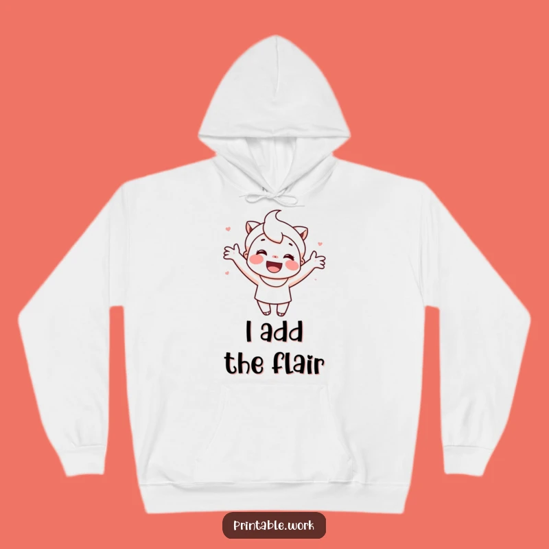 Funny Cute Decorator Character Hoodie: Cozy Happy Crafting Funny Gift