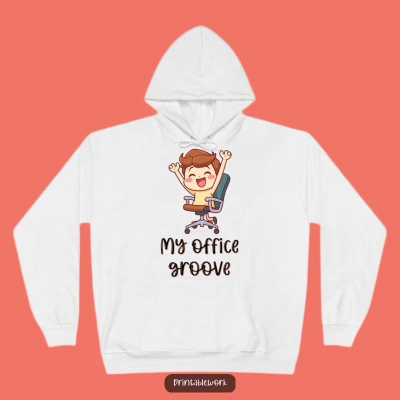 Funny Office Chair Dance Hoodie: Stay Cozy While You Spin with Joy