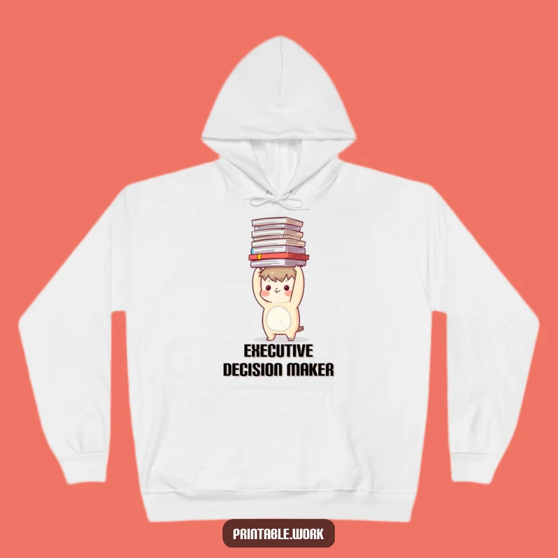 Funny Office Survivor Hoodie: Hilarious Balancing Character for Cozy Funny Gift