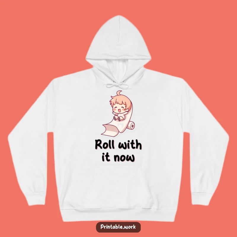 Funny Paper Slide Hoodie - Cozy and Hilarious Comfort Gift