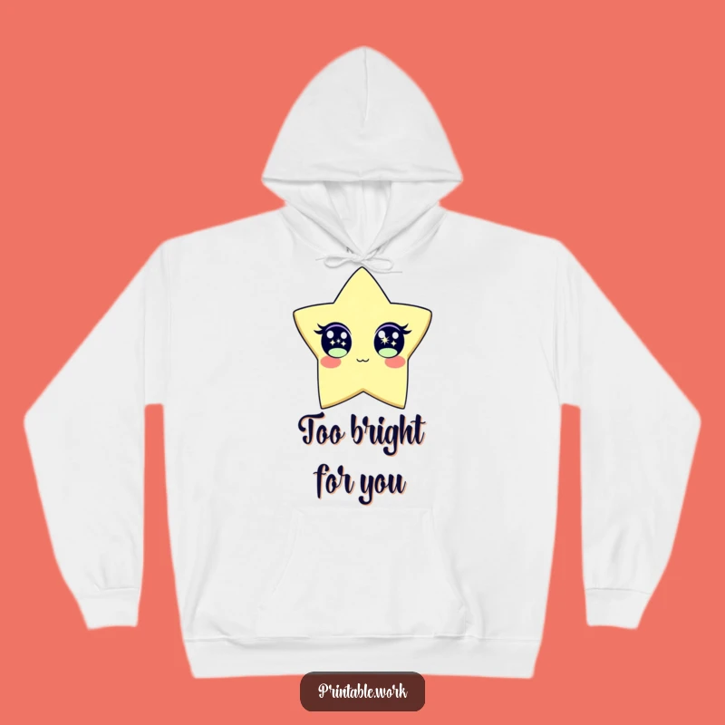 Cozy Funny Sparkle Star Hoodie: Stay Warm and Bright with this Cheerful Character Hoodie