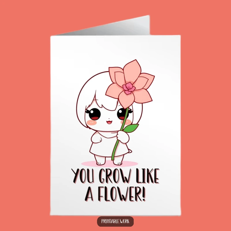 Free Printable Congrats Card: Kawaii Creation - Funny Downloadable Celebration