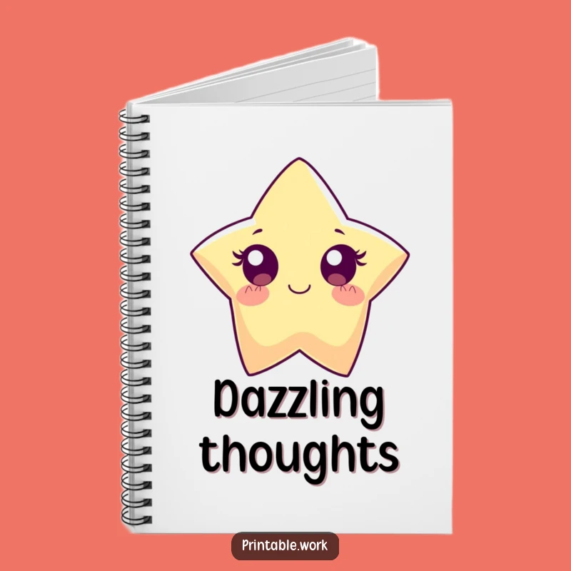 Funny Paper Star Notebook: Capture Bright Ideas with Sparkling Wonder