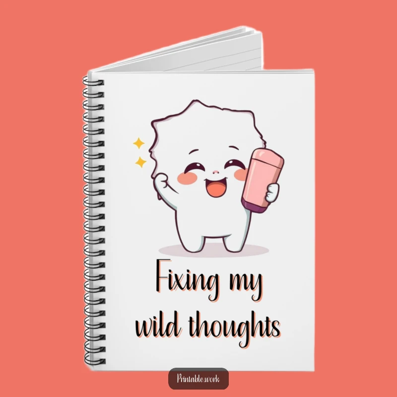 Funny Giggling Eraser Notebook: Uncover Your Thoughts with Playful Fun
