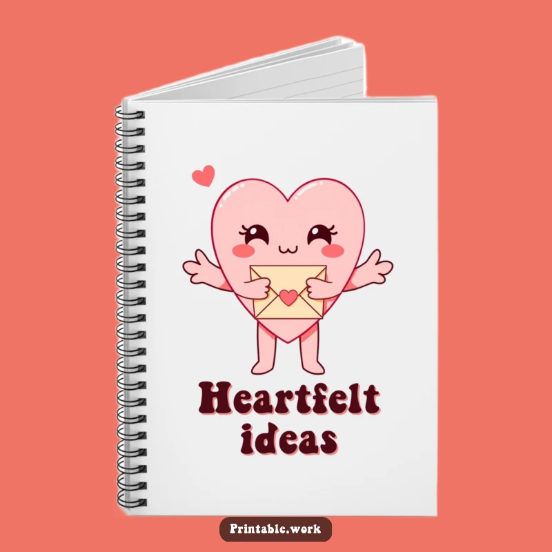 Funny Paper Heart Notebook: Write Love Letters with Heartfelt Charm