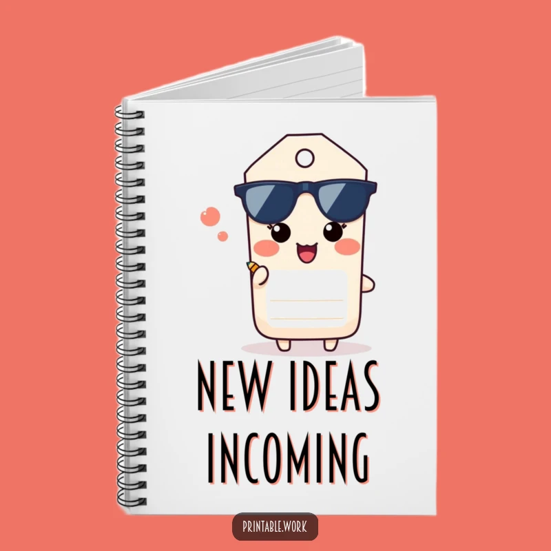 Funny Paper Tag Notebook: Jot Down Ideas with a Happy Sigh