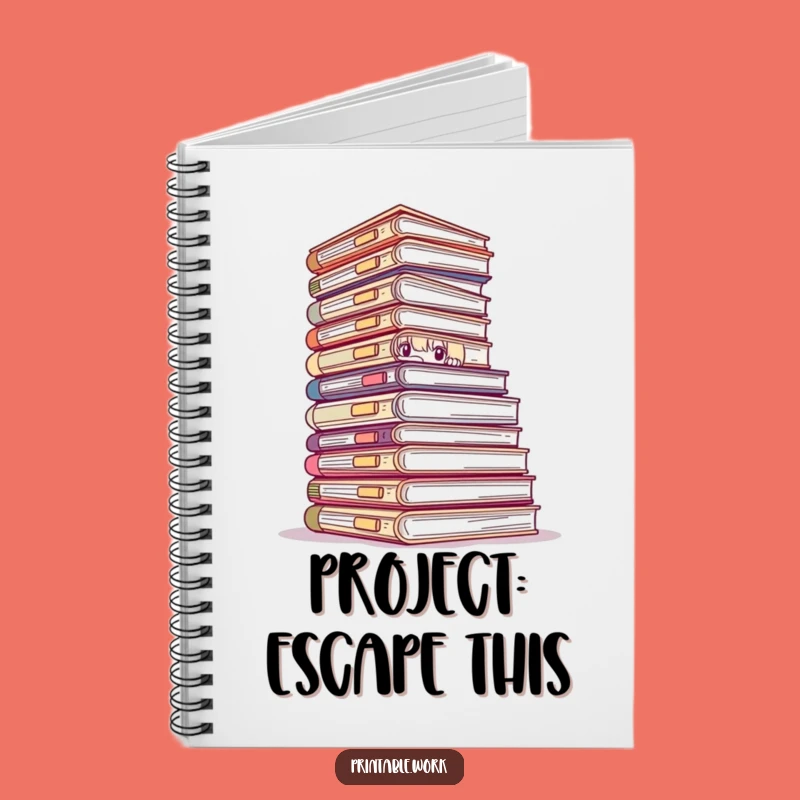 Funny Peeking Files Notebook - Jot Down Ideas with Office Humor