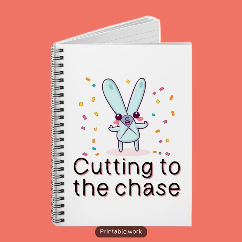Funny Scissors Character Notebook: Party Journal, Perfect Funny Gift for Crafters
