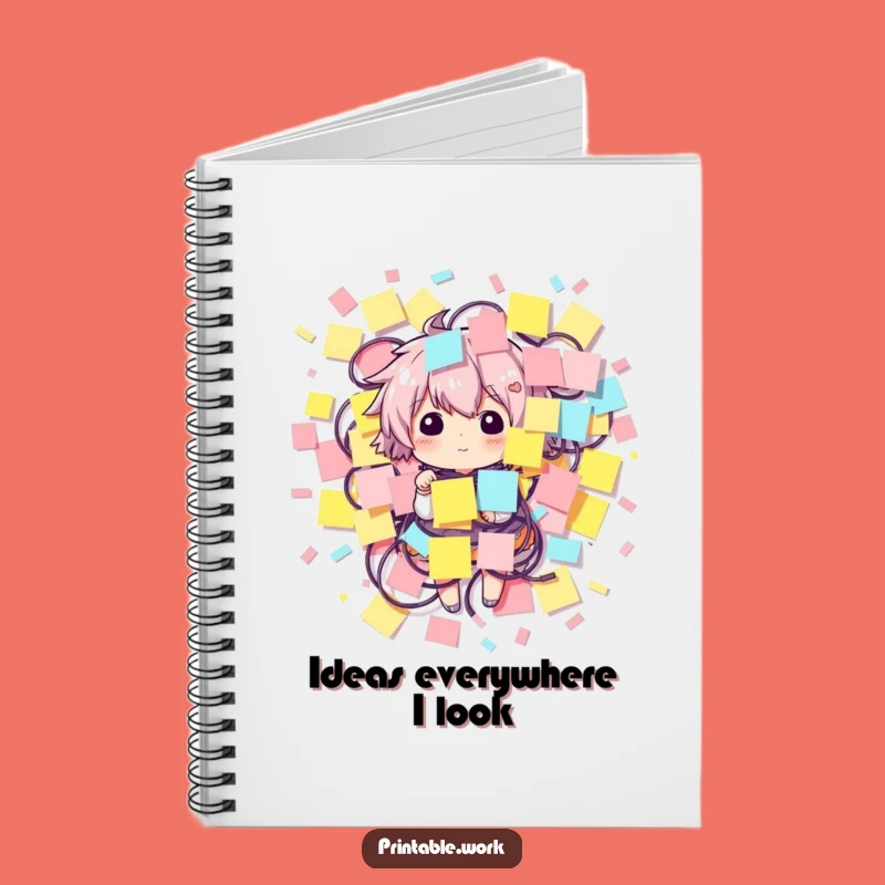 Funny Sticky Note Character Notebook - Jot Down Your Best Ideas