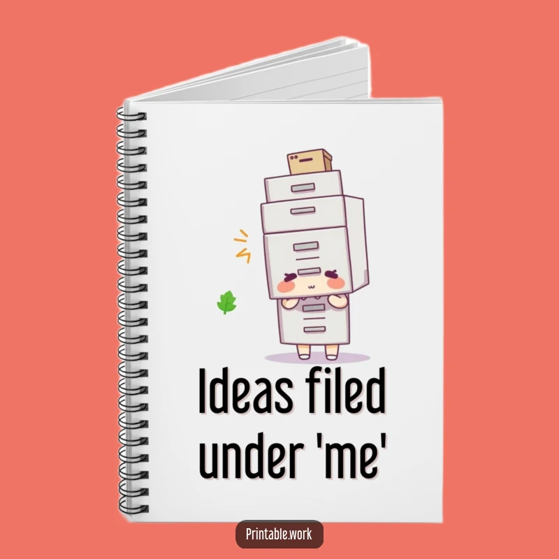 Funny Filing Cabinet Hat Notebook: Office Absurdity Journal, Hilarious Stationery