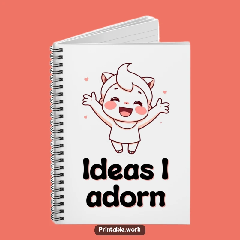 Funny Cute Decorator Character Notebook: Happy Crafting Journal Funny Gift