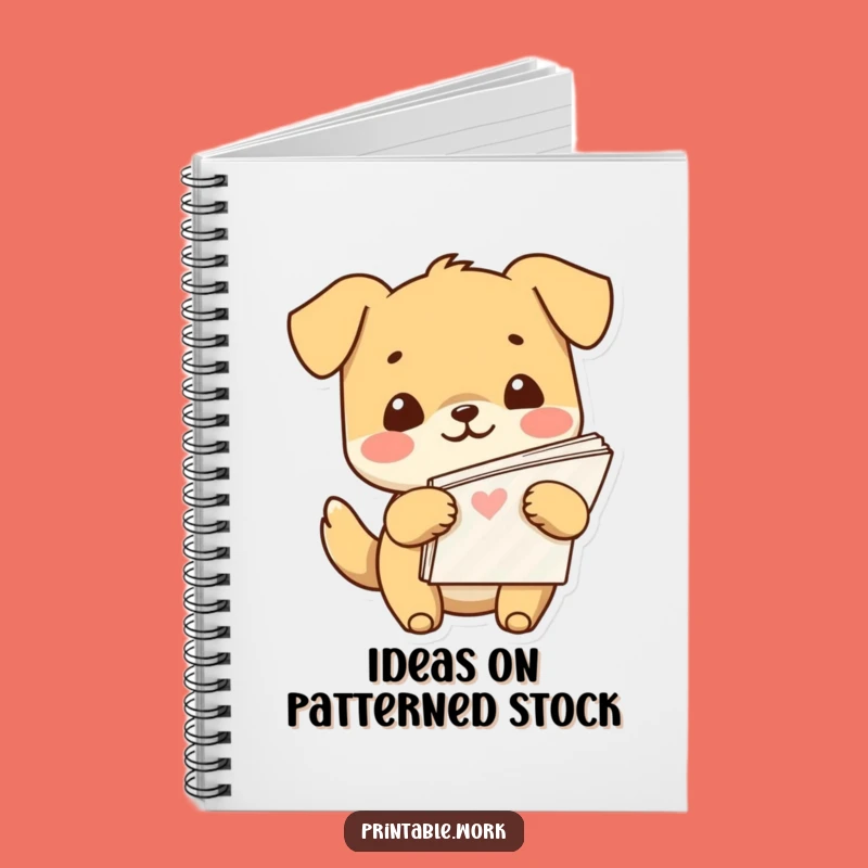 Funny Kawaii Dog Paper Lover Notebook: Organize Your Ideas with Joy