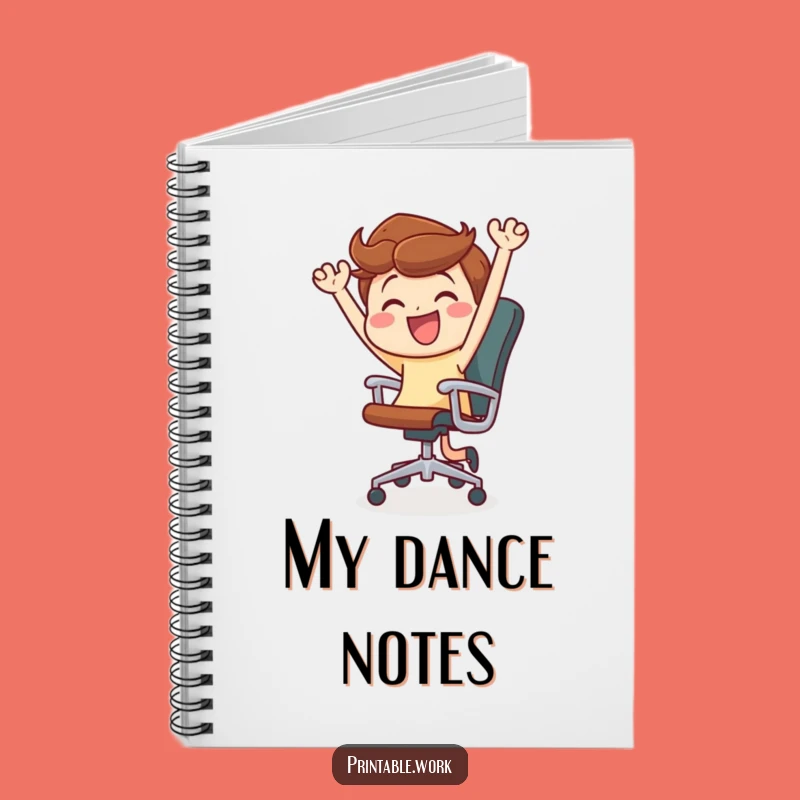 Funny Office Chair Dance Notebook: Jot Down Ideas with Joy and Enthusiasm