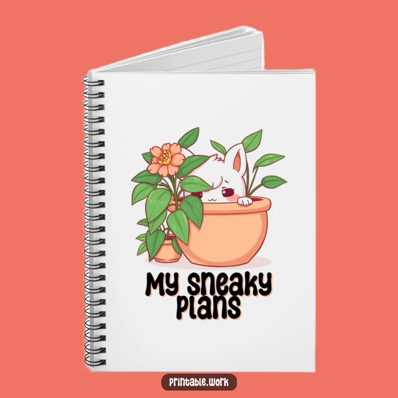 Funny Hidden Plant Notebook: Jot Down Your Playful Plans Hilariously